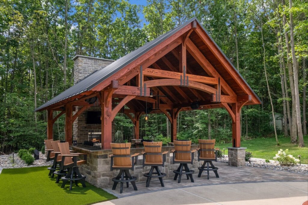 Grand Teton Timber Frame Pavilion - Atlantic Outdoors