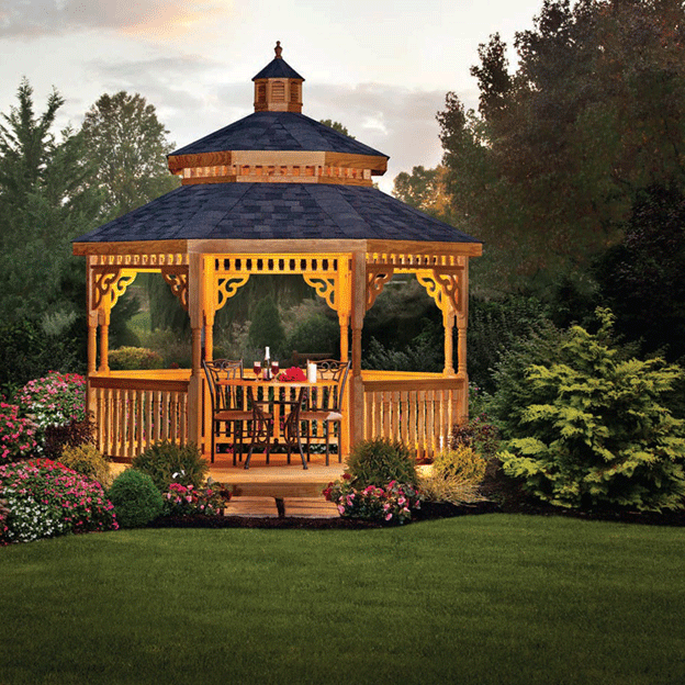 A beautiful gazebo.