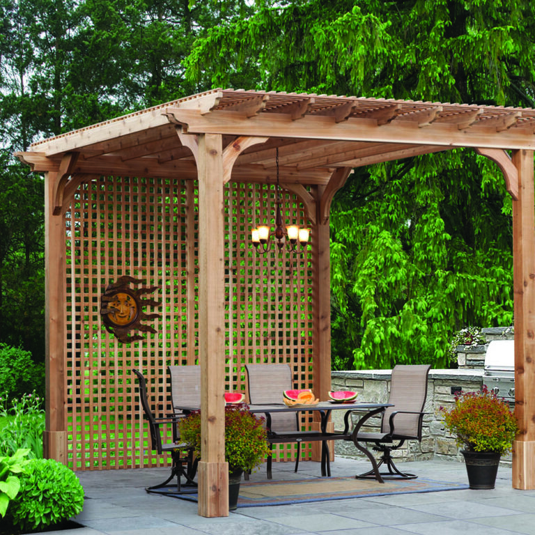 Pressure Treated Wood Cozy Retreat Pergola Kit Atlantic Outdoors