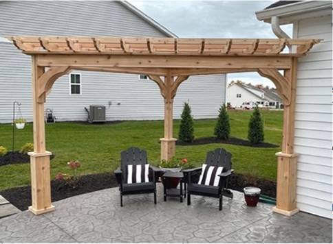 Triangle Vinyl Pergola Kit - Atlantic Outdoors