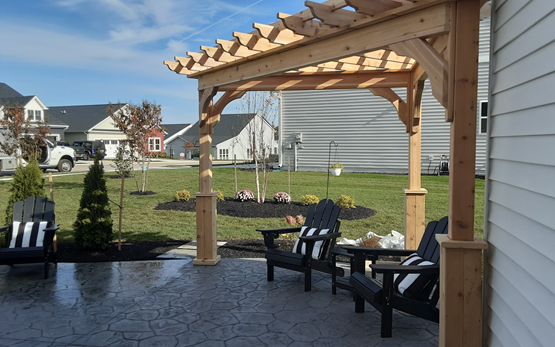 Triangle Vinyl Pergola Kit - Atlantic Outdoors